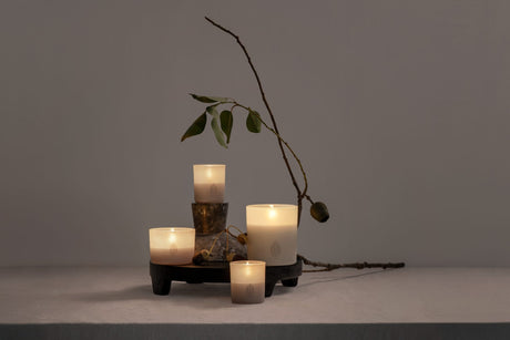 Uyuni LED lys i glas, Vanilla, 9,2 x 10,2 cm
