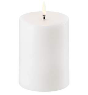 Uyuni LED Bloklys, Nordic White, 7,8x10 cm (Smooth)