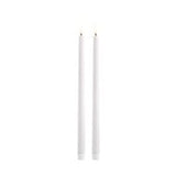 Uyuni LED juletræslys Nordic White – 2 stk. naturtro LED lys i ægte voks