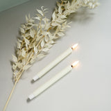 LED mini lys, Nordic White Waxed, 1,3×13,8 cm (2-pak)