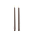 Uyuni LED Kronelys, Sandstone, 25 cm (Smooth, 2 stk.)