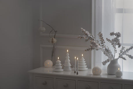 LED juletræslys, Nordic White, 11 x 13 cm