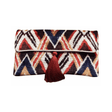 Ikat Clutch velour