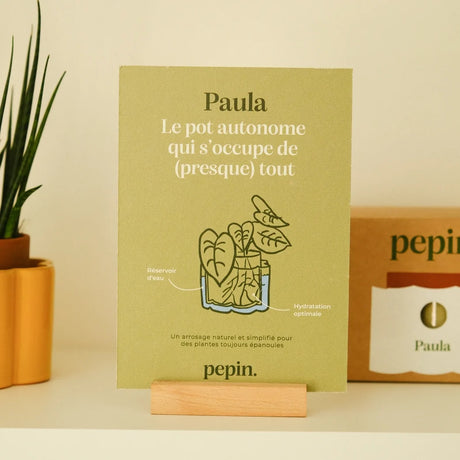 Pepin Paulita selvvandende urtepotte i Sage Green håndlavet i Portugal