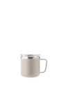 AYA&IDA Carry Cup 300 ml i Cream Beige med hank og klart låg