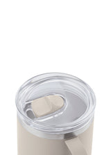 AYA&IDA Carry Cup 300 ml i Cream Beige med hank og klart låg
