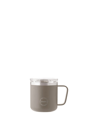 AYA&IDA Carry Cup 300 ml i Driftwood med hank og klart låg