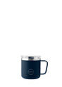 AYA&IDA Carry Cup 300 ml i Navy Blue med hank og klart låg