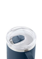 AYA&IDA Carry Cup 300 ml i Navy Blue med hank og klart låg