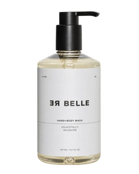 Rebelle Copenhagen Hand & Body Wash Grapefruit Rhubarb 500 ml i flaske med sort pumpe