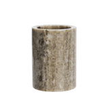 Madam Stoltz rund krukke i beige marmor