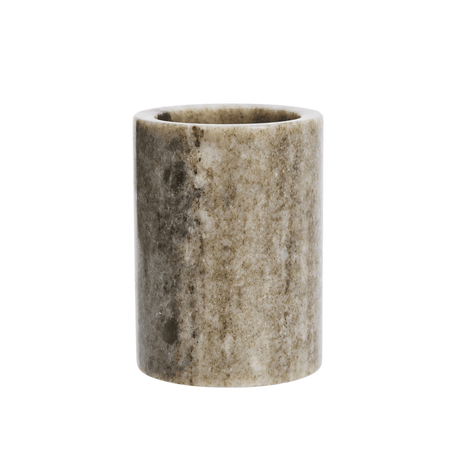 Madam Stoltz rund krukke i beige marmor