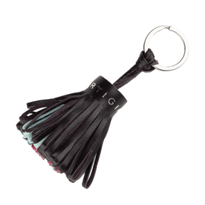 ORTIGIA - POMPOM KEYRING - PLUM TRICOLORE