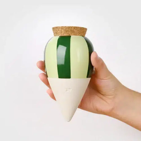 Pepin Olla Selvvandingskrukke – Rayé Vert et Vert (stribet grøn)