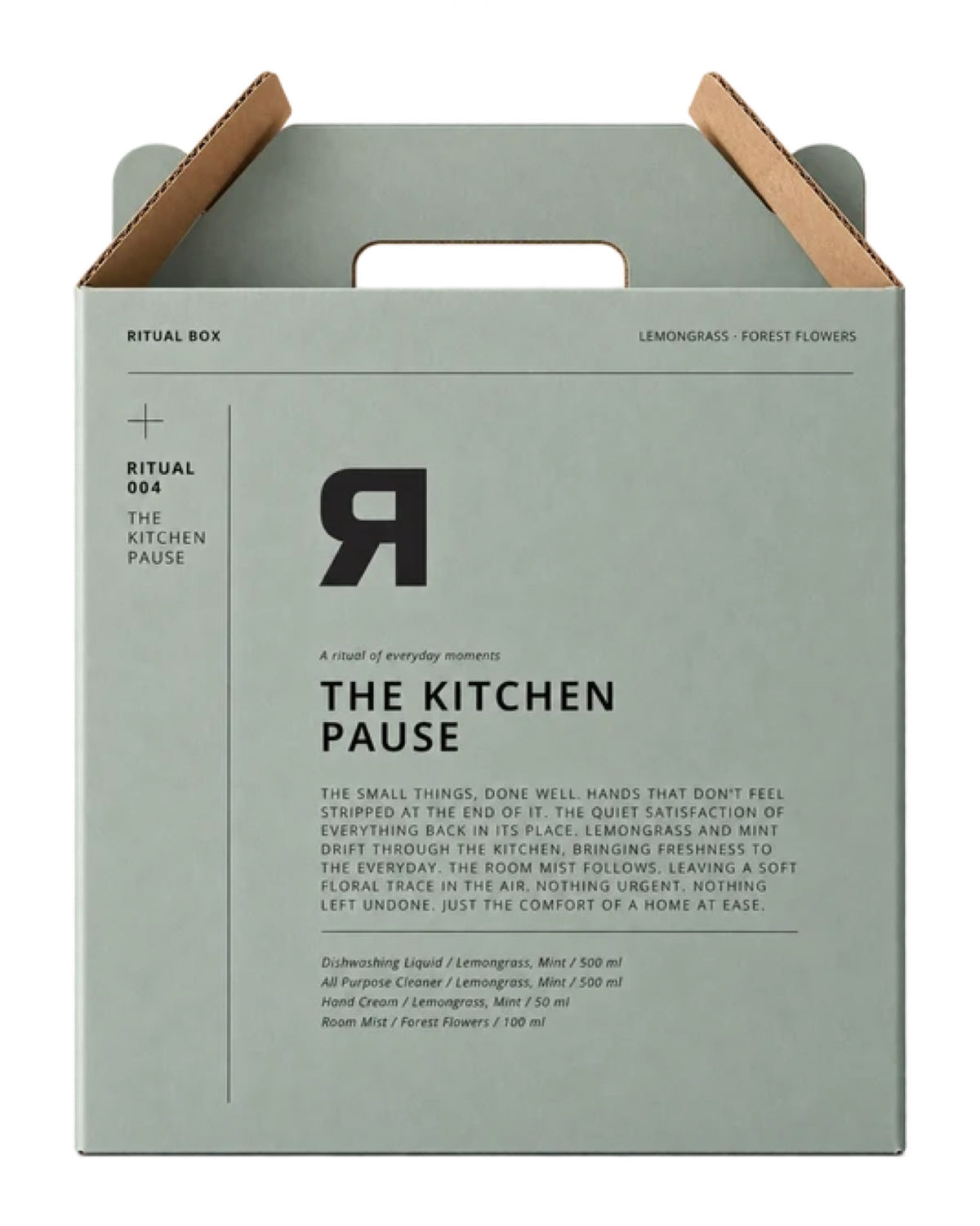Rebelle Copenhagen The Kitchen Pause gaveæske med opvaskemiddel, rengøring, håndcreme og rumspray